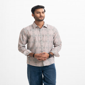 Brown Premium Cotton Business Casual Shirt